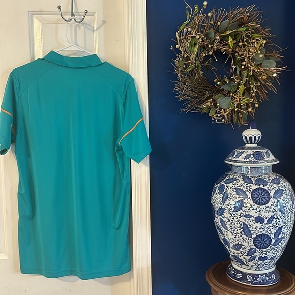 Men’s Nike Dri-Fit Miami Dolphins 100% Polyester Short Sleeve Polo Size Medium - Picture 6 of 9